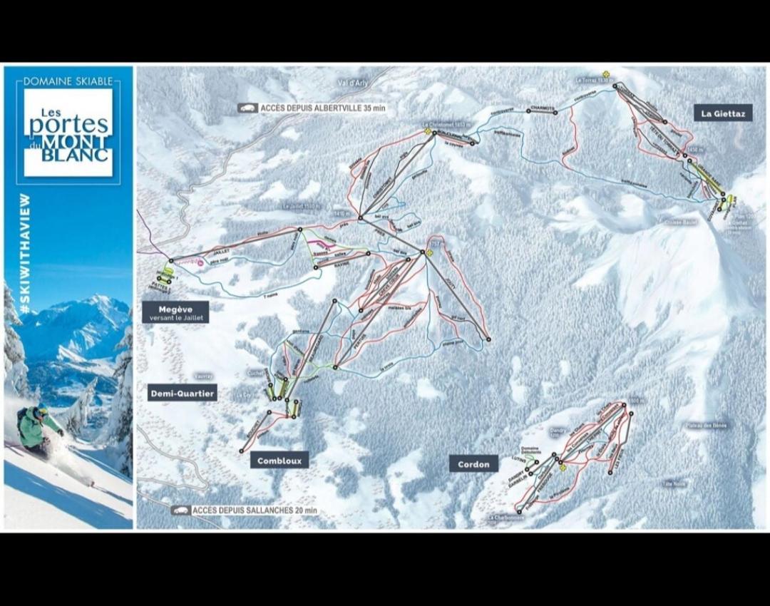 Studio Porte Du Mont Blanc Combloux Aux Pieds Des Pistes Buitenkant foto