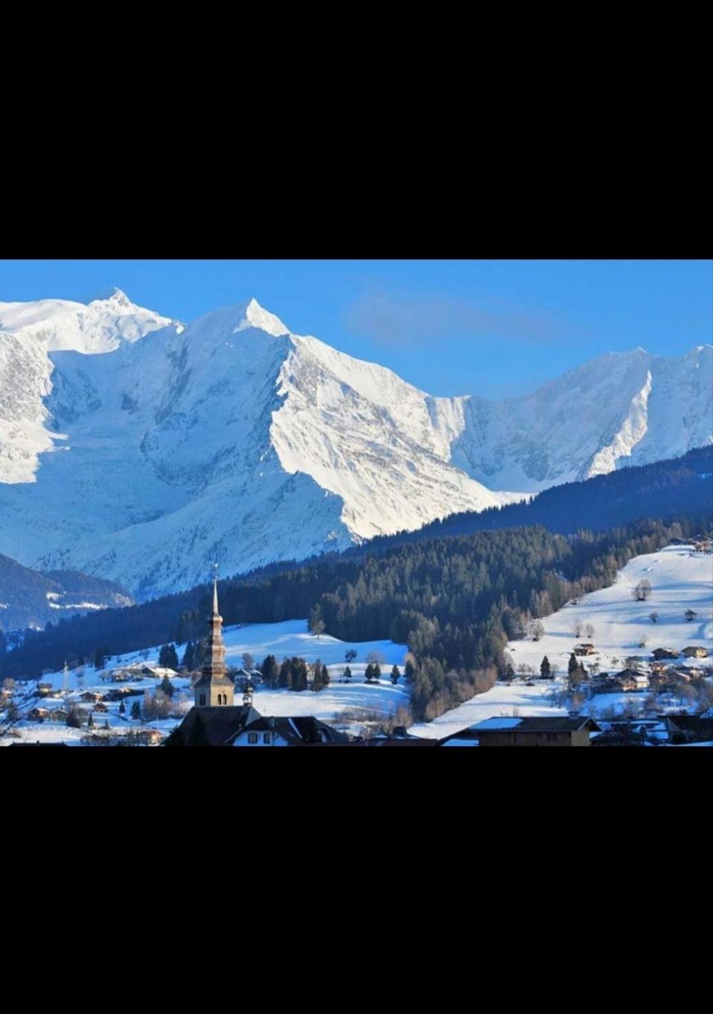 Studio Porte Du Mont Blanc Combloux Aux Pieds Des Pistes Buitenkant foto